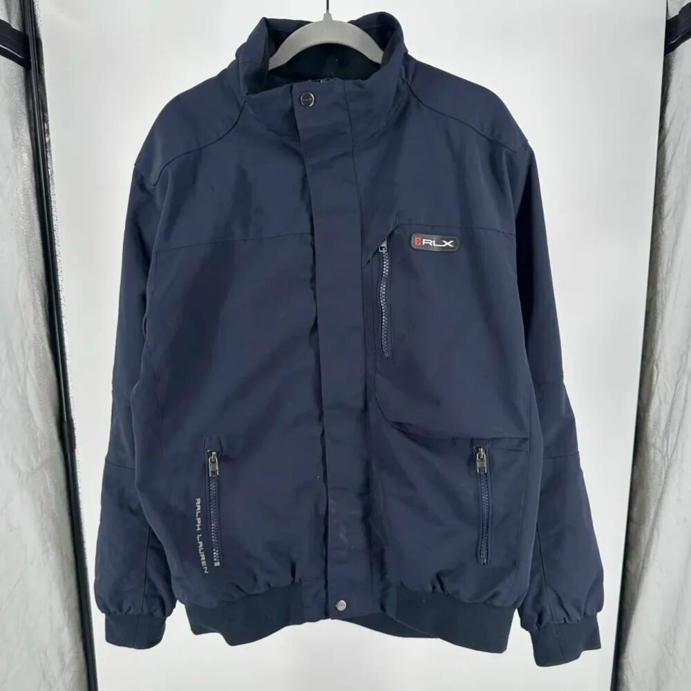 Vintage Ralph Lauren RLX Nylon Utility Bomber Jacket Size XL